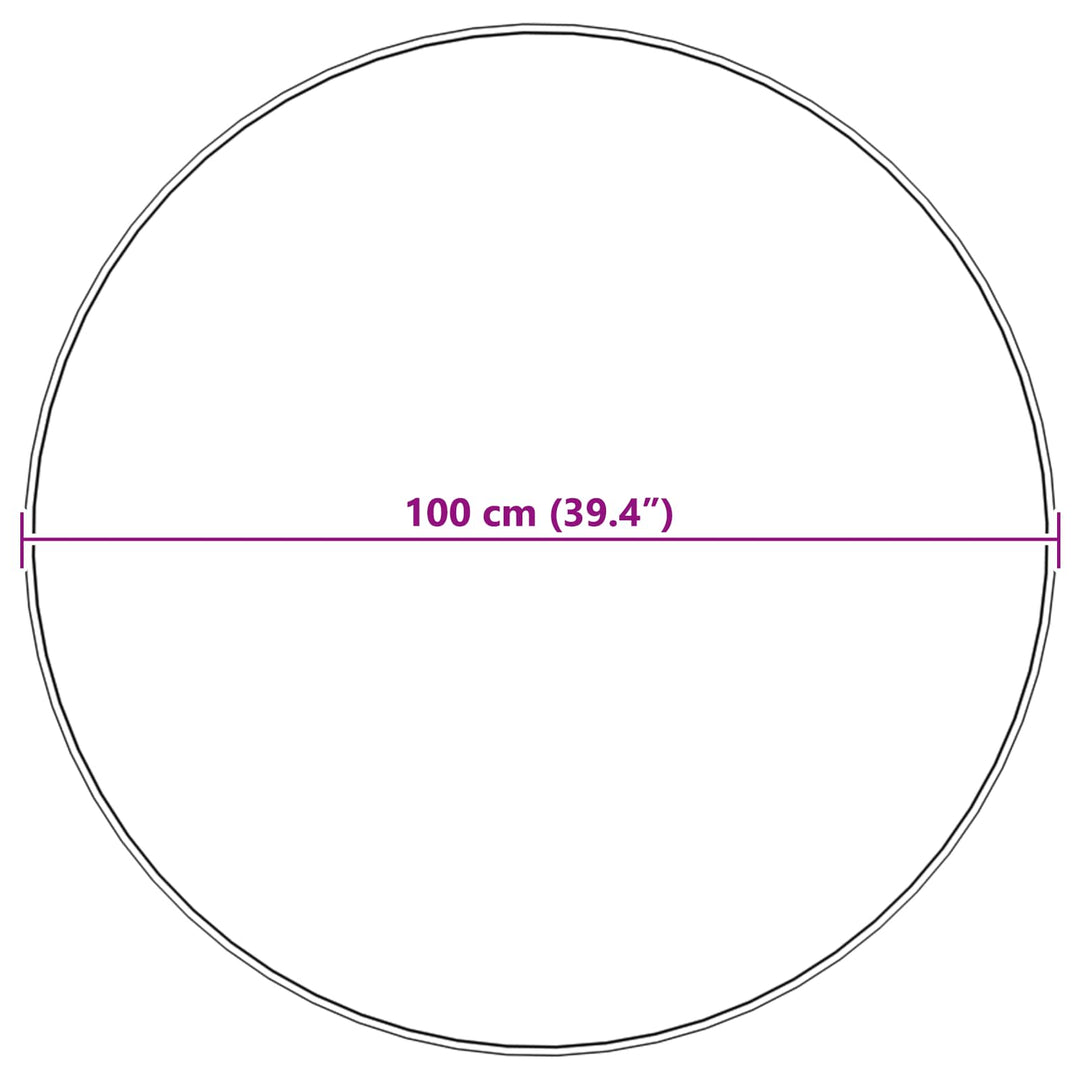 Fuskobbel lammeskindstæppe TAFALLA Lyserød Ø 100 cm Polyester