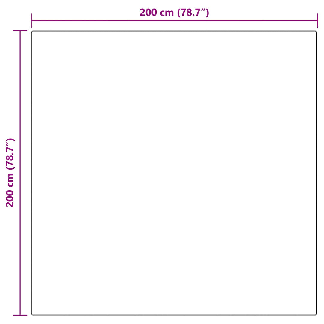 Fuskobbel lammeskindstæppe TAFALLA Antracit 200 x 200 cm