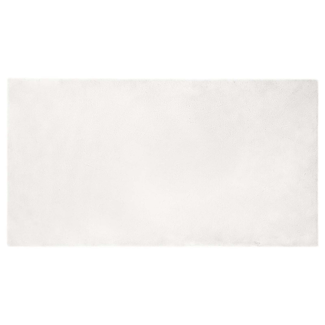 Skridsikker tæppe af kunstig kaninpels OLITE Hvid 80 x 150 cm