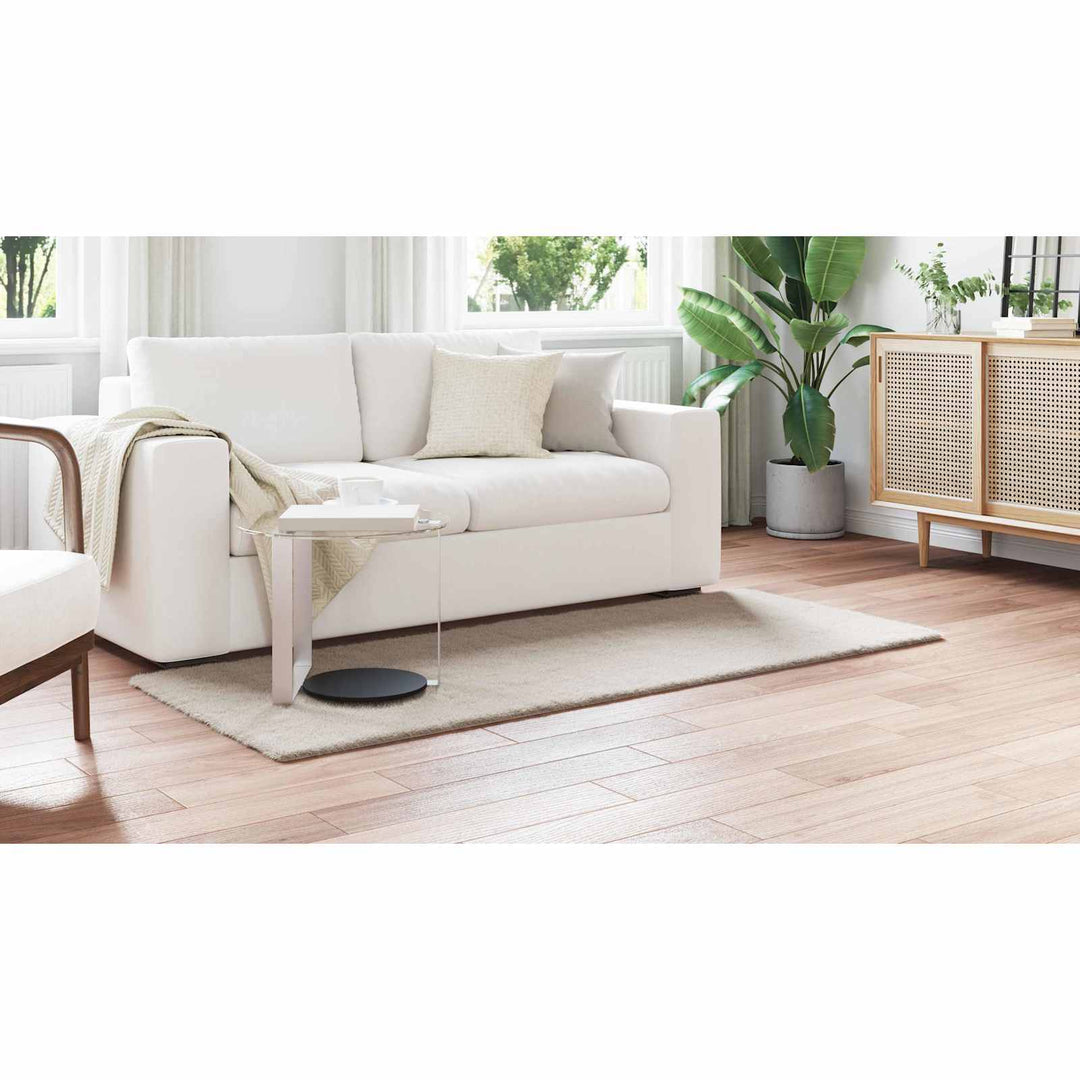 Skridsikker tæppe af kunstig kaninpels OLITE Beige 80 x 200 cm
