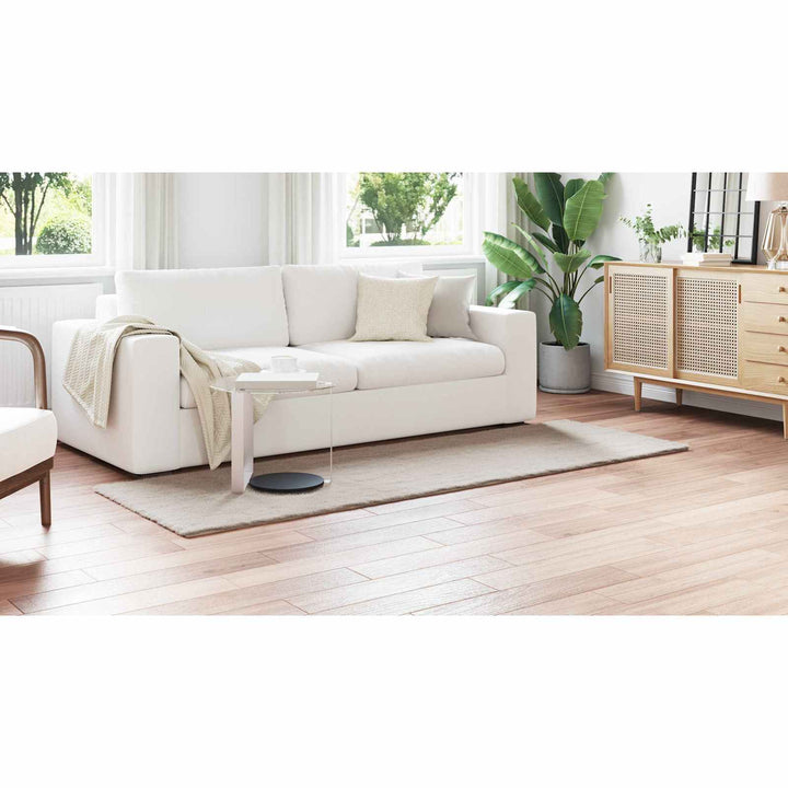 Skridsikker tæppe af kunstig kaninpels OLITE Beige 80 x 250 cm