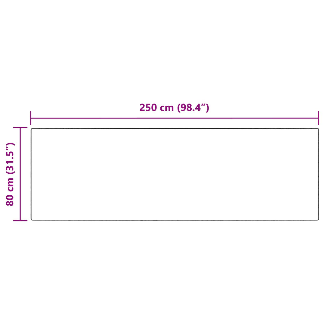 Skridsikker tæppe af kunstig kaninpels OLITE Beige 80 x 250 cm
