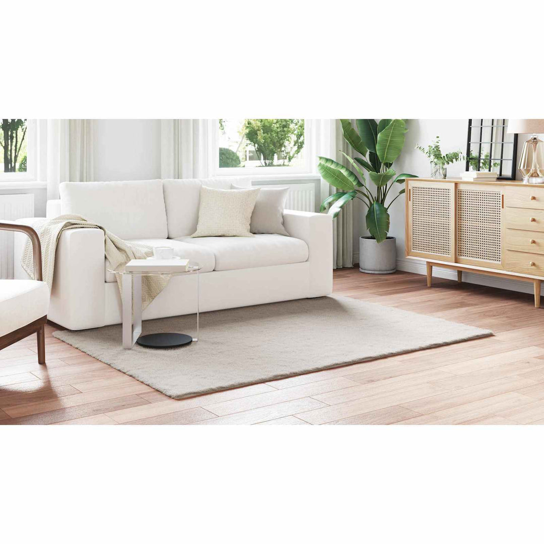 Skridsikker tæppe af kunstig kaninpels OLITE Beige 140 x 200 cm