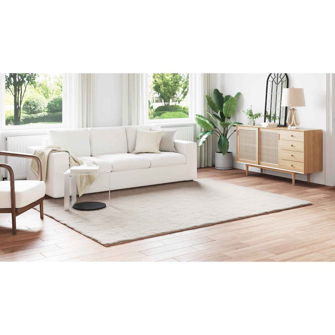 Skridsikker tæppe af kunstig kaninpels OLITE Beige 200 x 280 cm