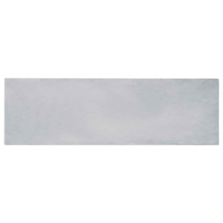 Skridsikker tæppe af kunstig kaninpels OLITE Grå 80 x 250 cm