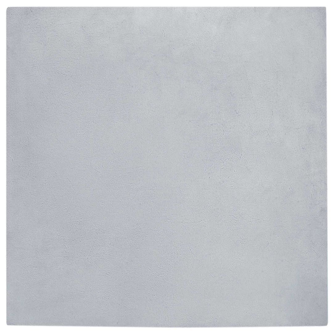 Skridsikker tæppe af kunstig kaninpels OLITE Grå 120 x 120 cm