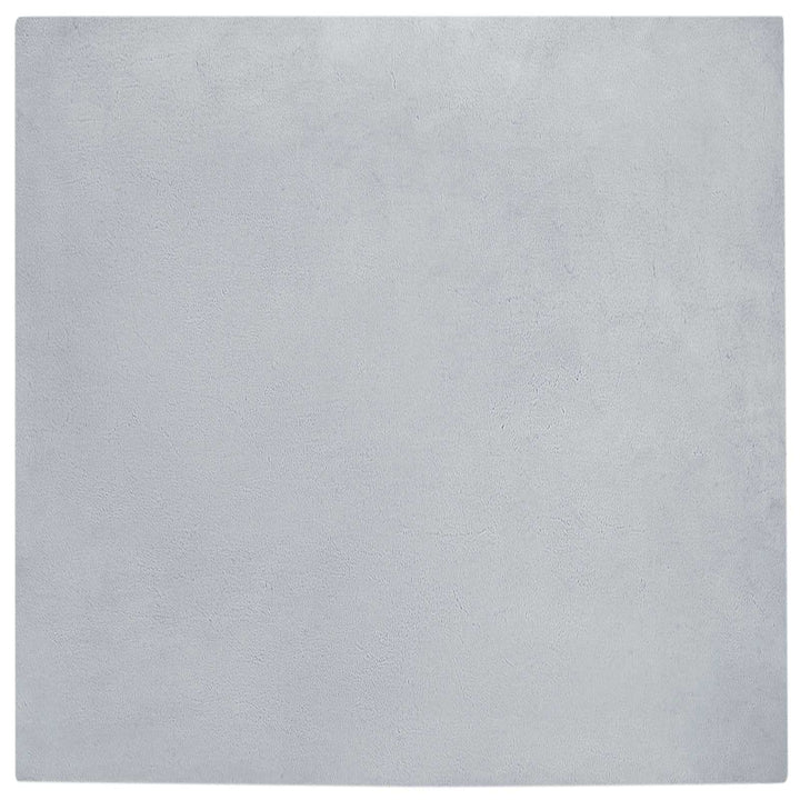Skridsikker tæppe af kunstig kaninpels OLITE Grå 120 x 120 cm
