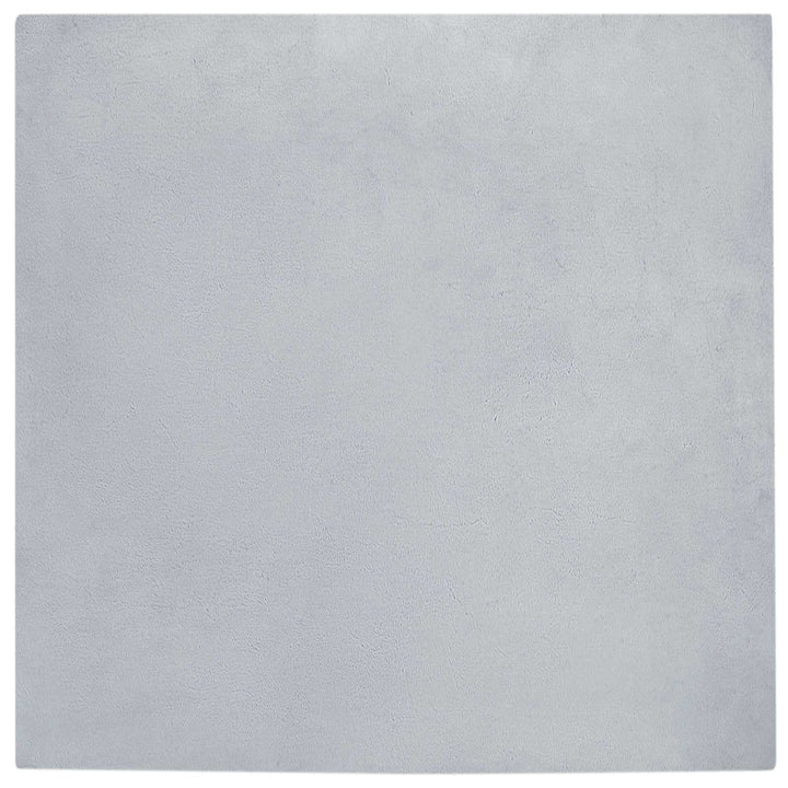 Skridsikker tæppe af kunstig kaninpels OLITE Grå 200 x 200 cm
