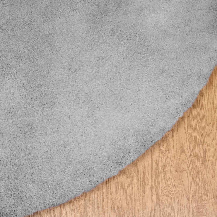 Skridsikker tæppe af kunstig kaninpels OLITE Grå Ø 120 cm