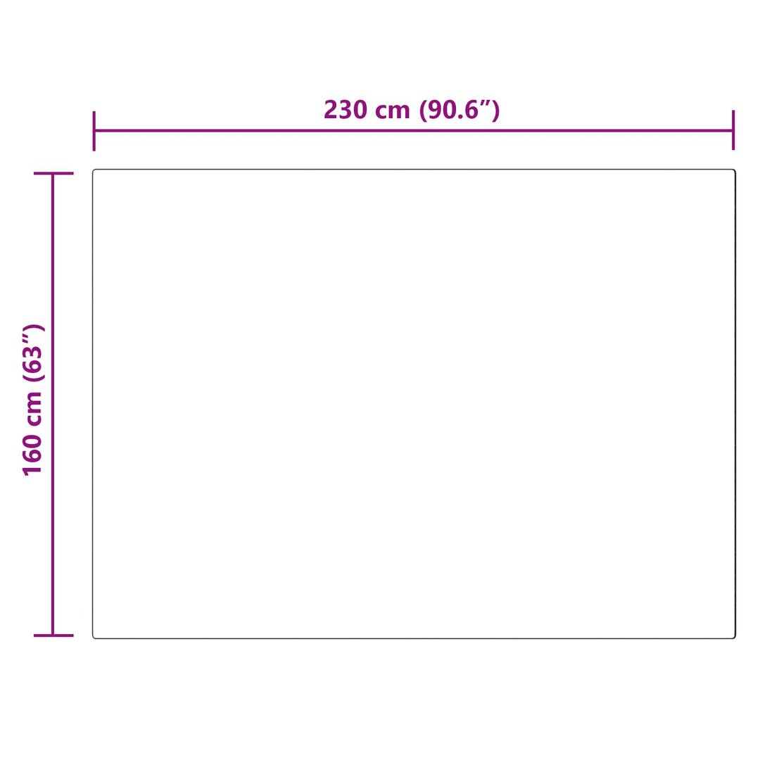 Skridsikker tæppe af kunstig kaninpels OLITE Sort 160 x 230 cm