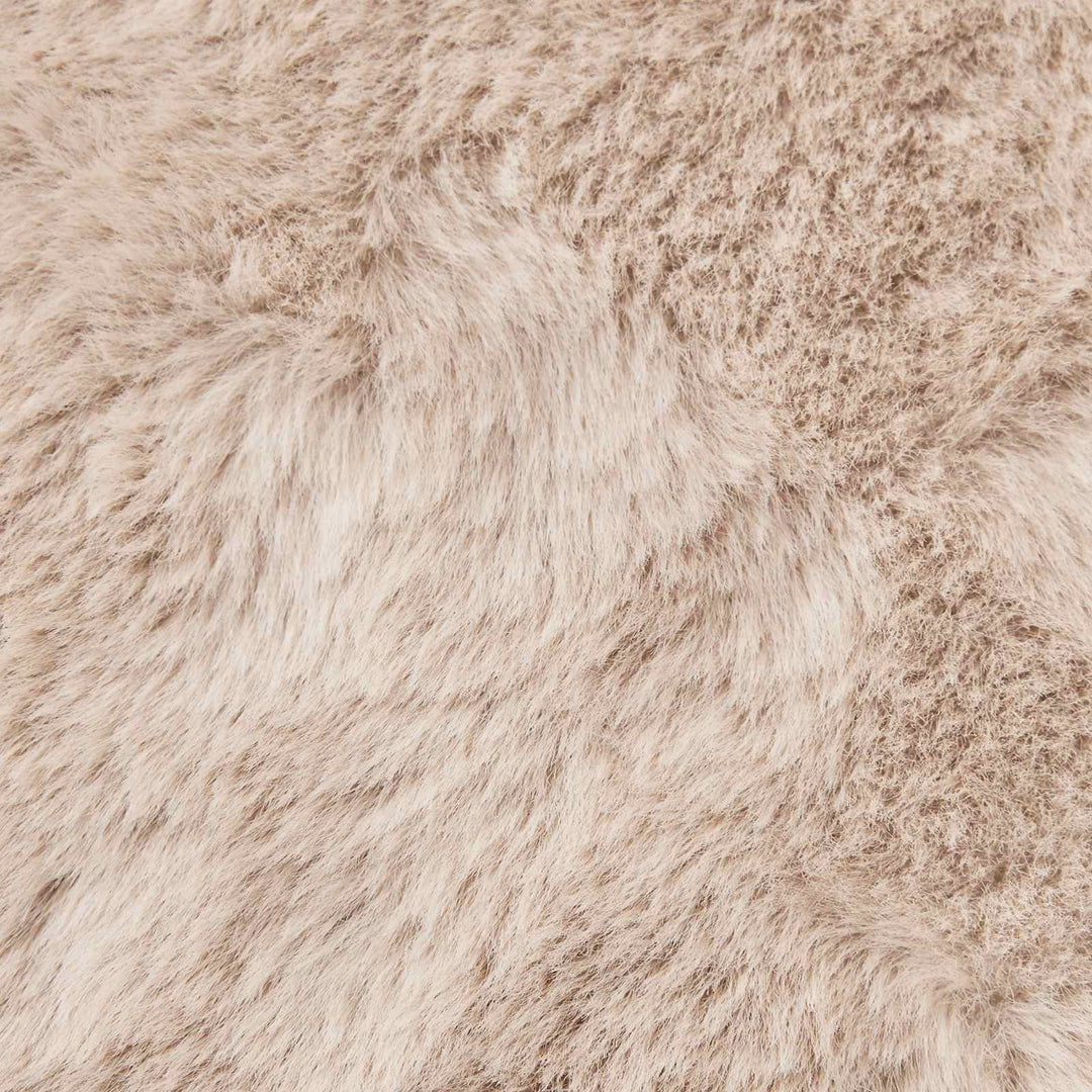 Skridsikker tæppe af kunstig kaninpels OLITE Gråbrun Polyester