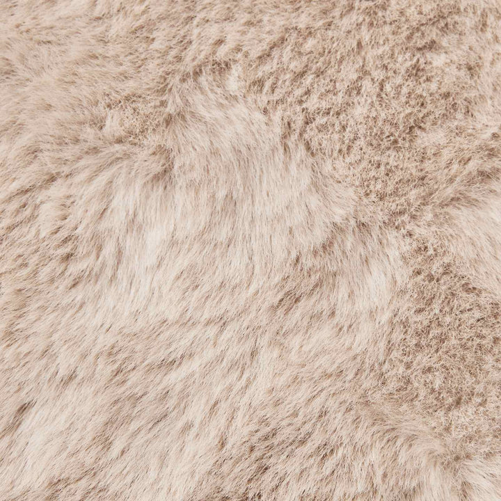 Skridsikker tæppe af kunstig kaninpels OLITE Gråbrun Polyester