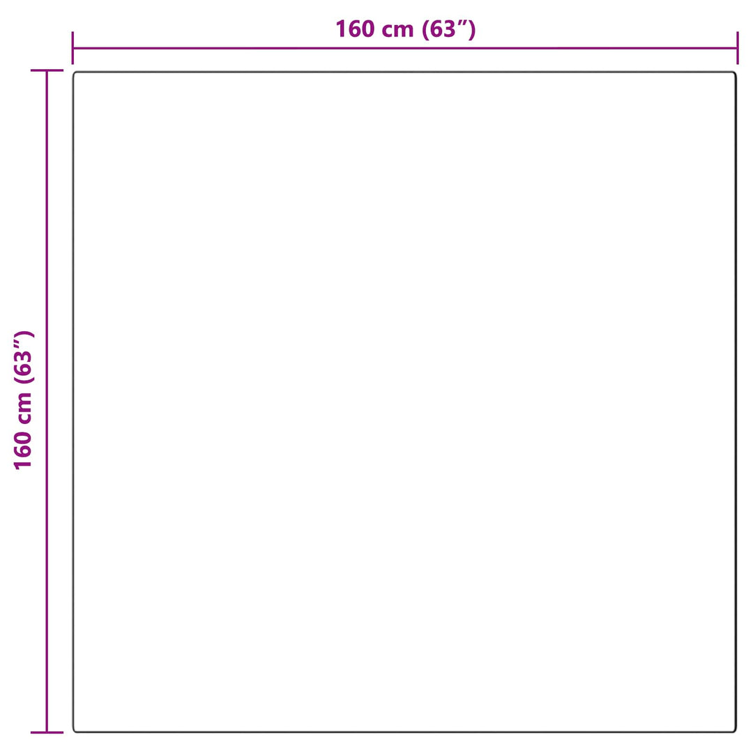 Skridsikker tæppe af kunstig kaninpels OLITE Antracit Polyester