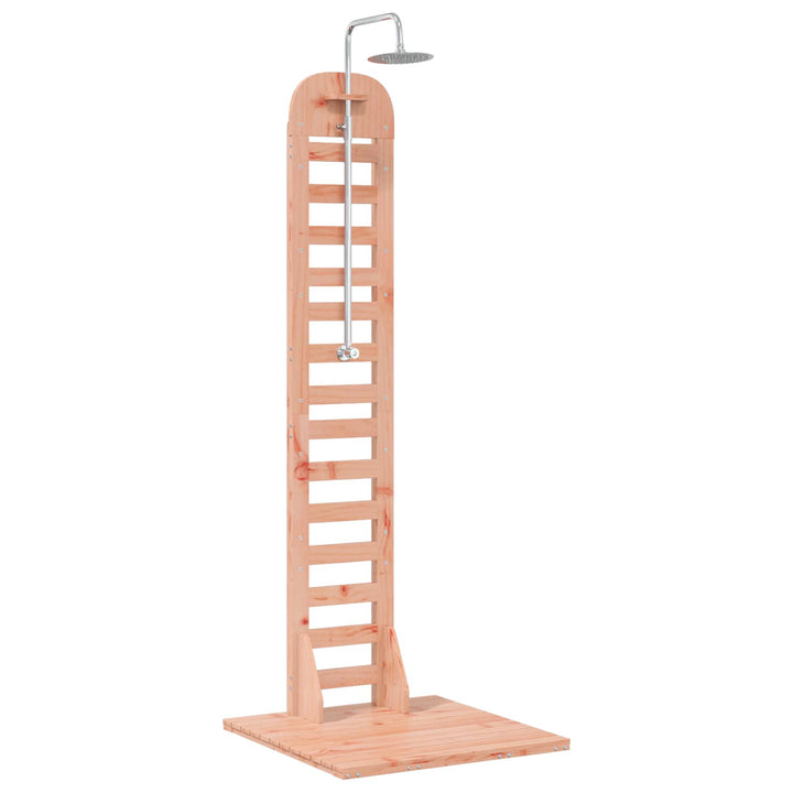 Udendørs bruser 223 cm Massiv Douglas træ og rustfrit stål
