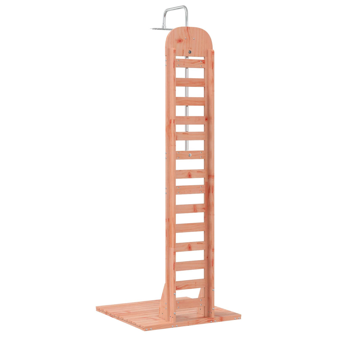 Udendørs bruser 223 cm Massiv Douglas træ og rustfrit stål