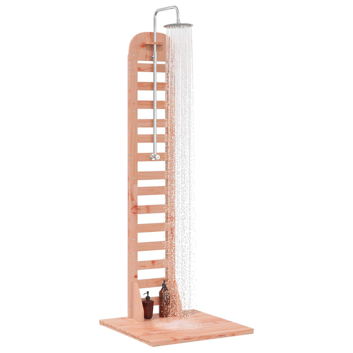 Udendørs bruser 223 cm Massiv Douglas træ og rustfrit stål
