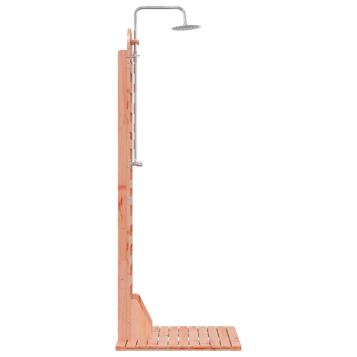 Udendørs bruser 223 cm Massiv Douglas træ og rustfrit stål