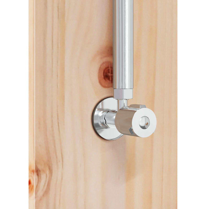Udendørs bruser 206 cm Massivt fyrretræ og rustfrit stål