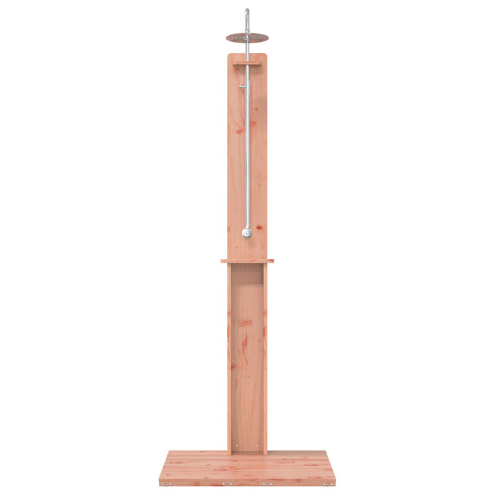Udendørs bruser 206 cm Massiv Douglas træ og rustfrit stål