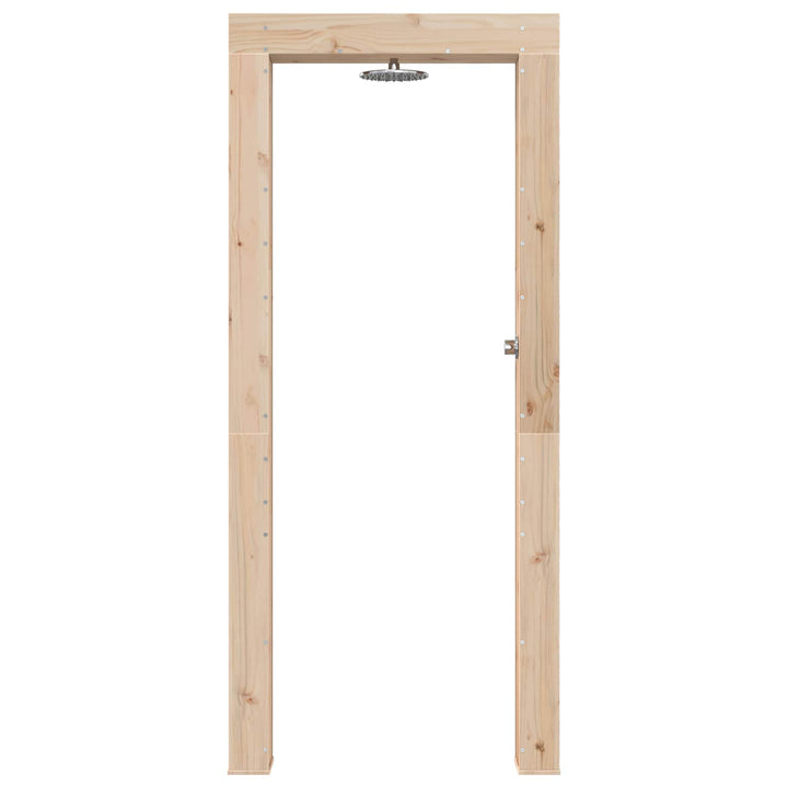 Udendørs bruser 226 cm Massivt fyrretræ og rustfrit stål