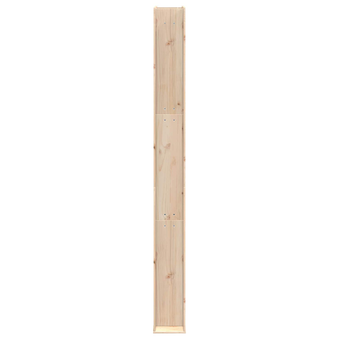 Udendørs bruser 226 cm Massivt fyrretræ og rustfrit stål