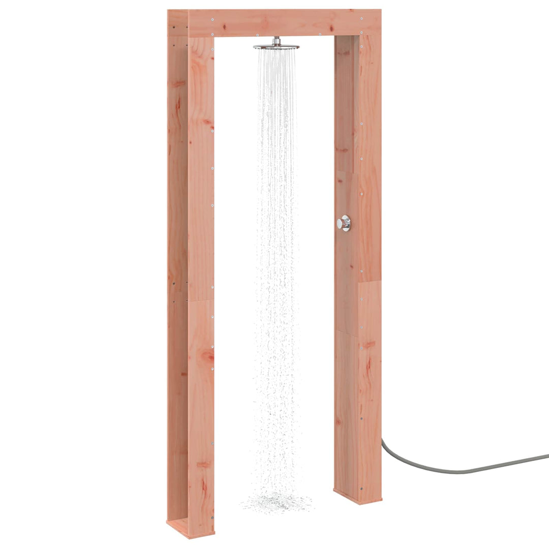 Udendørs bruser 226 cm Massiv Douglas træ og rustfrit stål