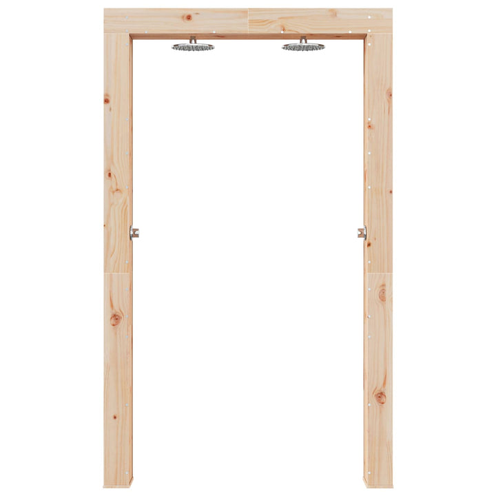 Udendørs bruser 226 cm Massivt fyrretræ og rustfrit stål