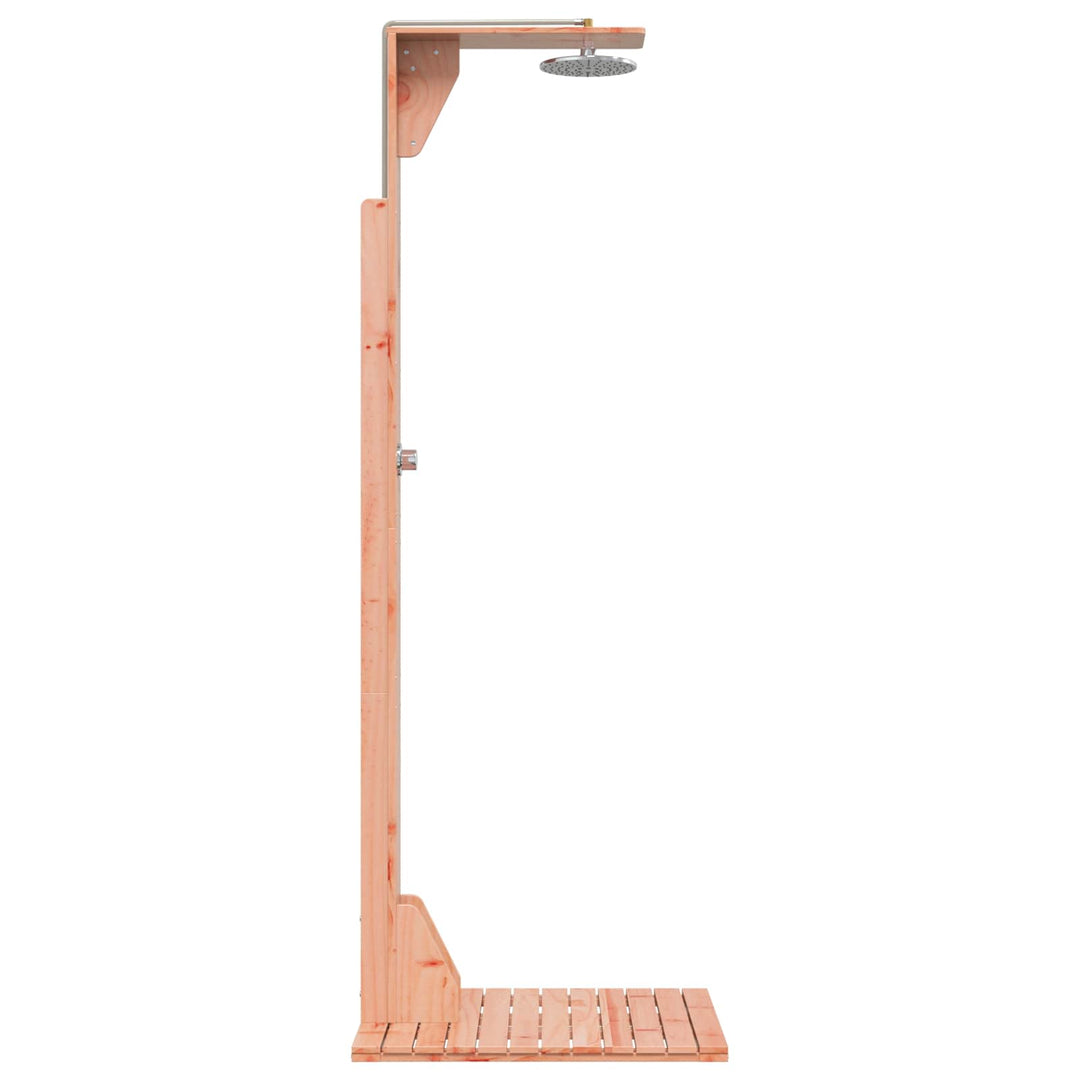 Udendørs bruser 214,5 cm Massiv Douglas træ og rustfrit stål