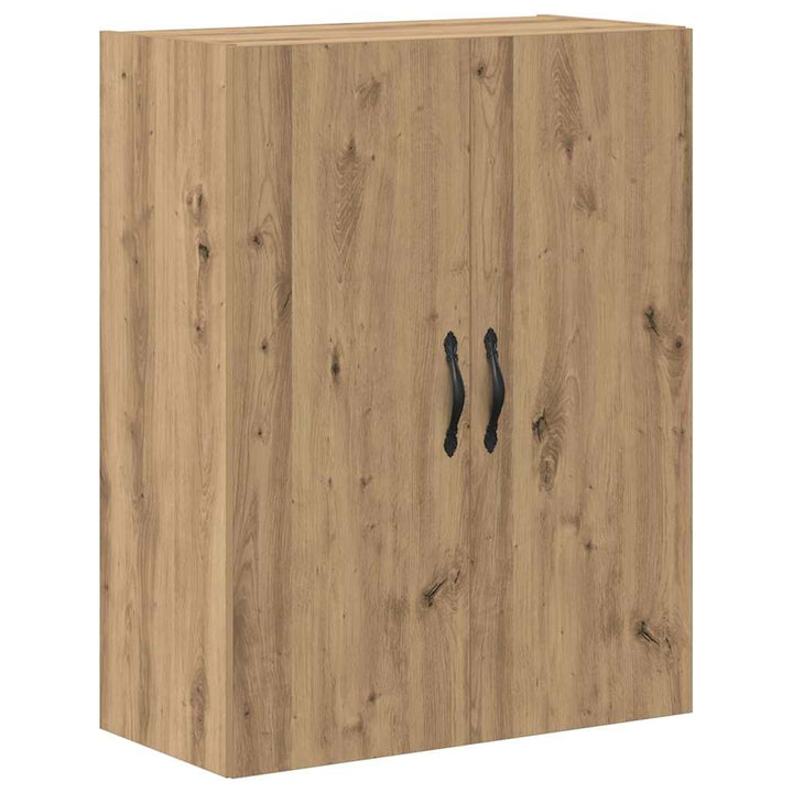 Highboard 2 pcs Artisan Egetræ Konstrueret træ og glas