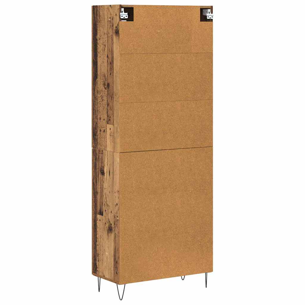 Highboard Gammelt træ 69,5 x 34 x 180 cm Konstrueret træ