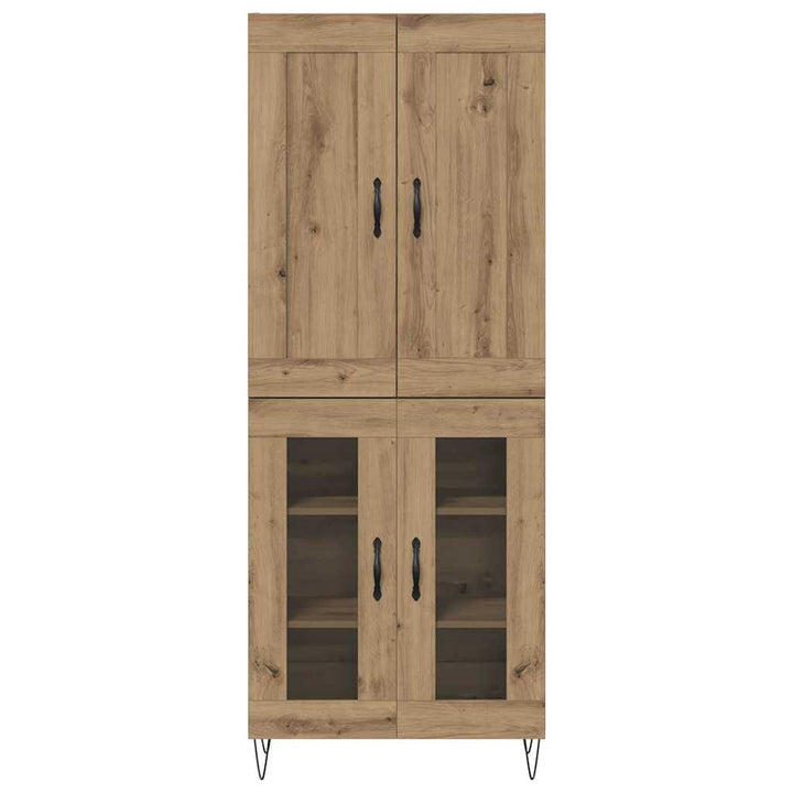 Highboard Artisan Egetræ 69,5 x 34 x 180 cm Konstrueret træ