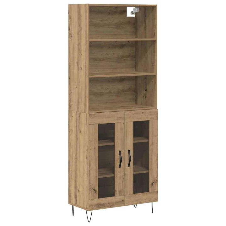 Highboard 2 pcs Artisan Egetræ Konstrueret træ