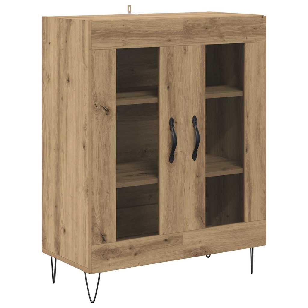 Highboard 2 pcs Artisan Egetræ Konstrueret træ