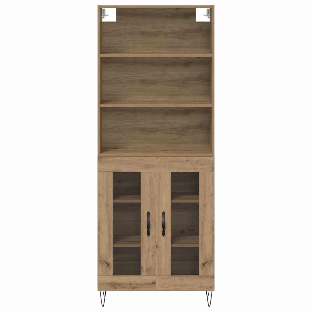 Highboard 2 pcs Artisan Egetræ Konstrueret træ