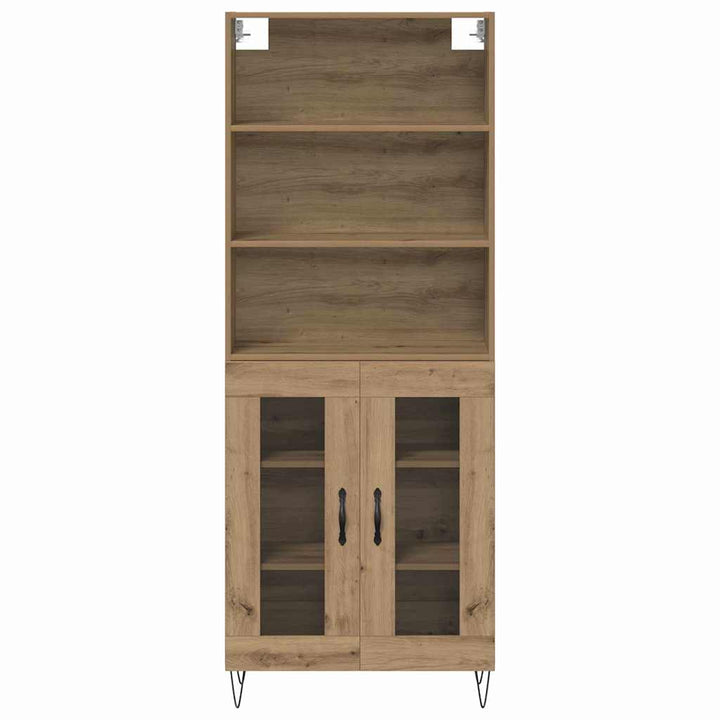 Highboard 2 pcs Artisan Egetræ Konstrueret træ