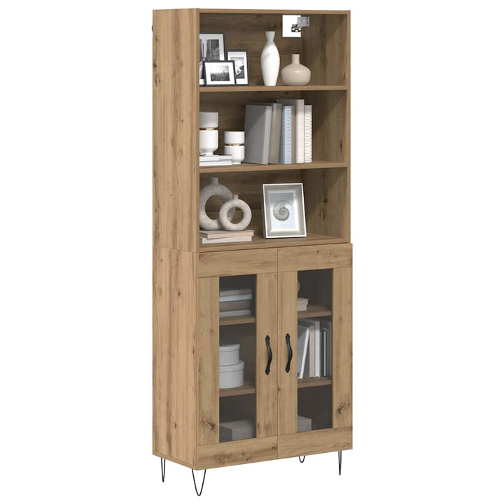 Highboard 2 pcs Artisan Egetræ Konstrueret træ