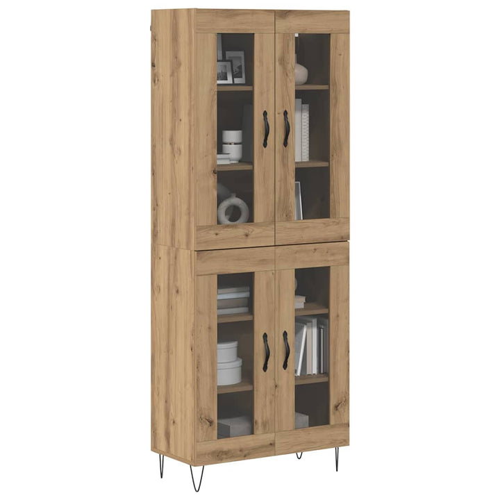 Highboard Artisan Egetræ 69,5 x 34 x 90 cm Konstrueret træ