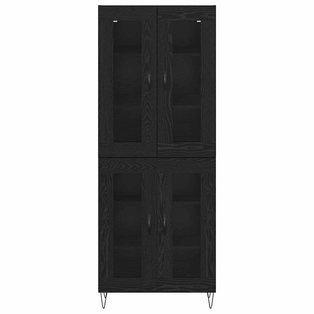 Highboard Sort eg 69,5 x 34 x 180 cm Konstrueret træ