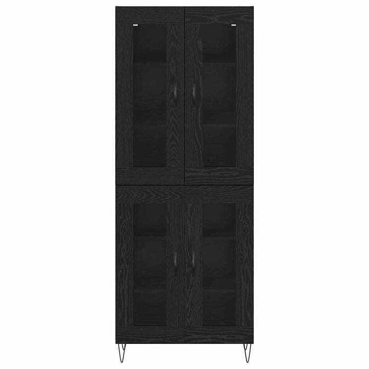 Highboard Sort eg 69,5 x 34 x 180 cm Konstrueret træ
