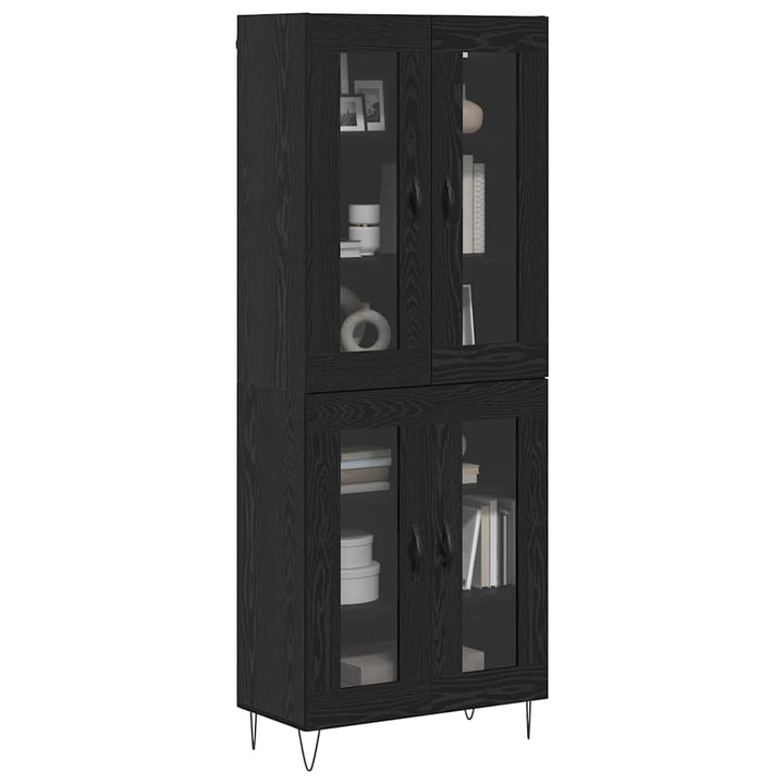 Highboard Sort eg 69,5 x 34 x 180 cm Konstrueret træ