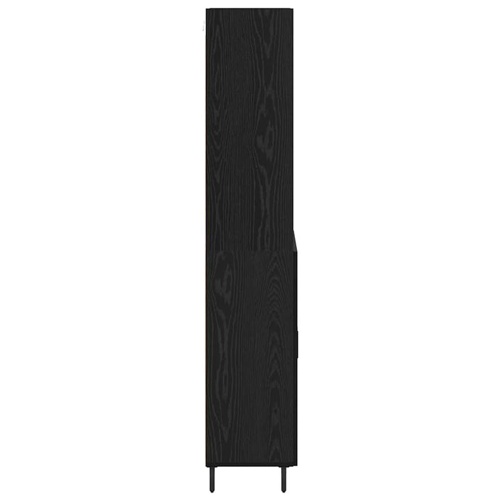 Highboard 2 stk. Sort eg 69,5 x 32,5 x 180 cm Konstrueret træ