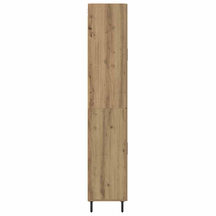 Highboard 2 pcs Artisan Egetræ Ingeniørtræ og glas