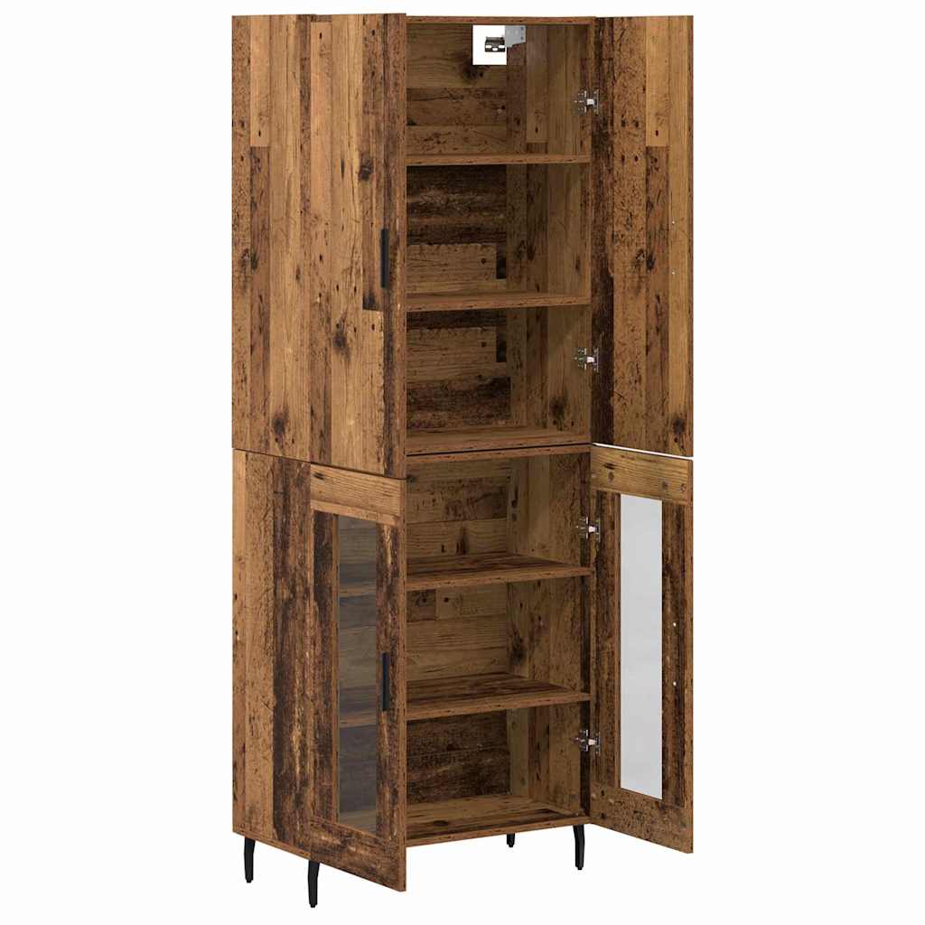 Highboard Gammelt træ 69,5 x 34 x 180 cm Konstrueret træ