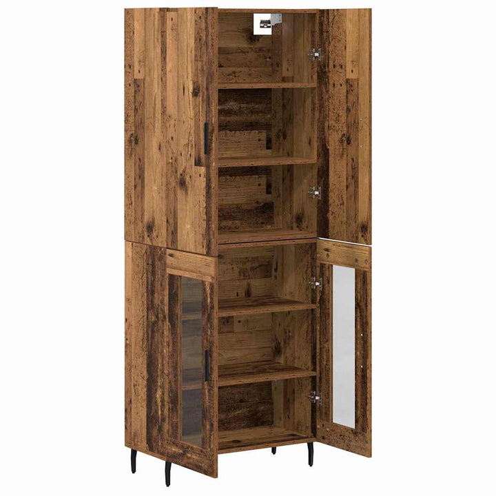 Highboard Gammelt træ 69,5 x 34 x 180 cm Konstrueret træ
