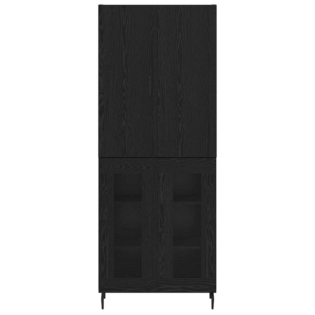 Highboard 2 pcs Artisan Egetræ Ingeniørtræ og glas