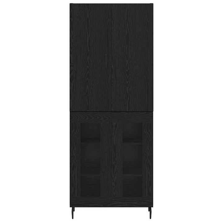 Highboard 2 pcs Artisan Egetræ Ingeniørtræ og glas