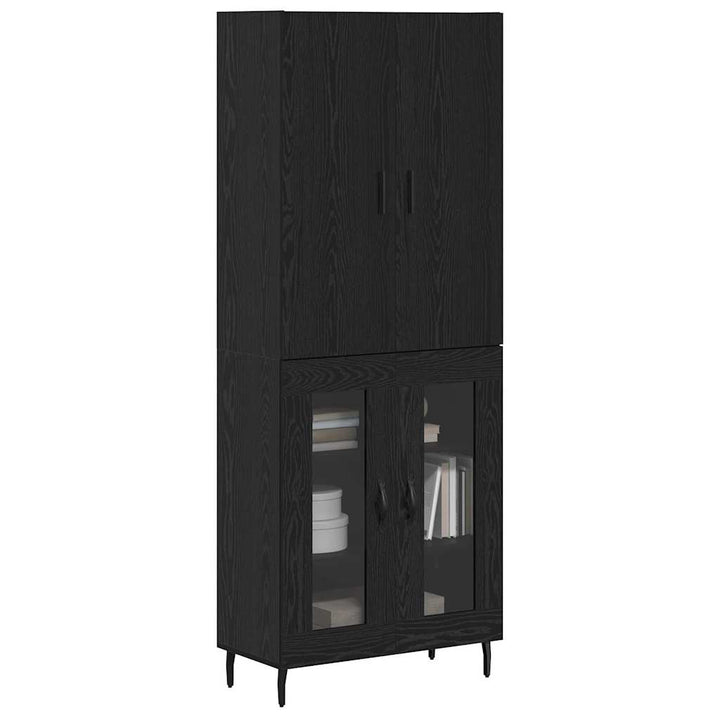 Highboard 2 pcs Artisan Egetræ Ingeniørtræ og glas