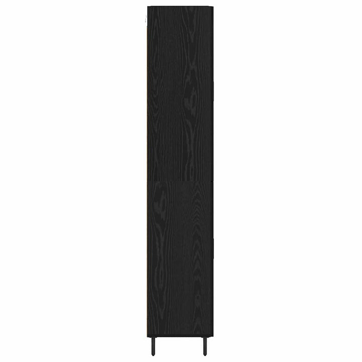 Highboard 2 pcs Sort eg Konstrueret træ