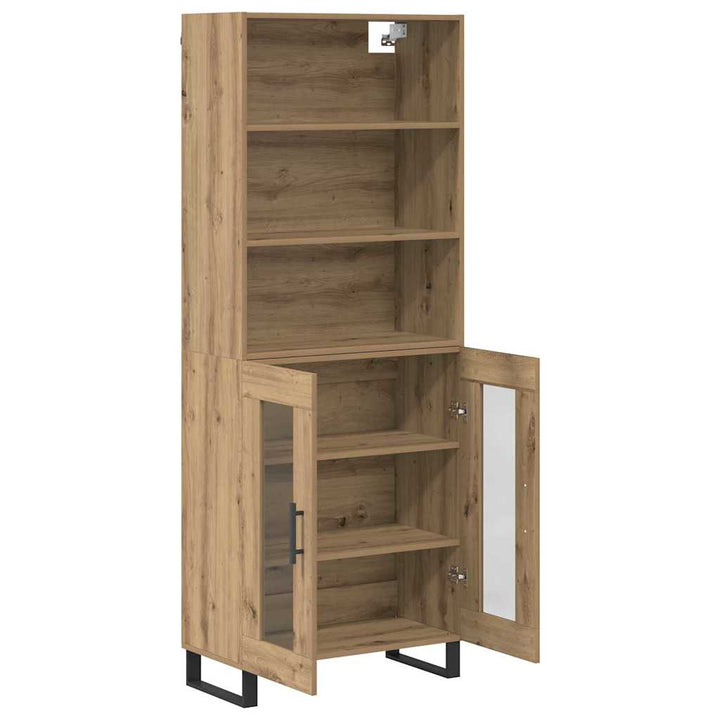 Highboard 2 stk. Artisan Egetræ 69,5 x 34 x 180 cm