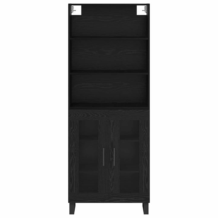 Highboard 2 stk. Sort eg 69,5 x 34 x 180 cm